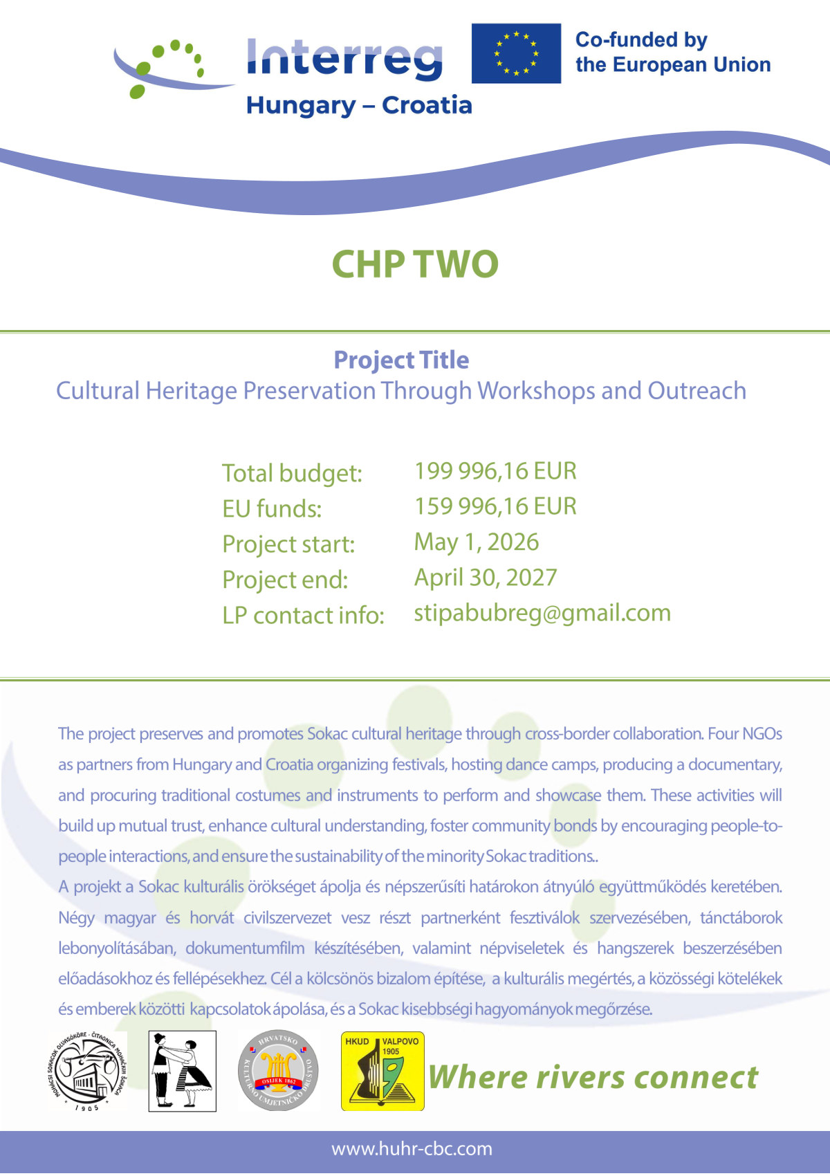 CHP TWO - Cultural Heritage Preservation Through Workshops and Outreach